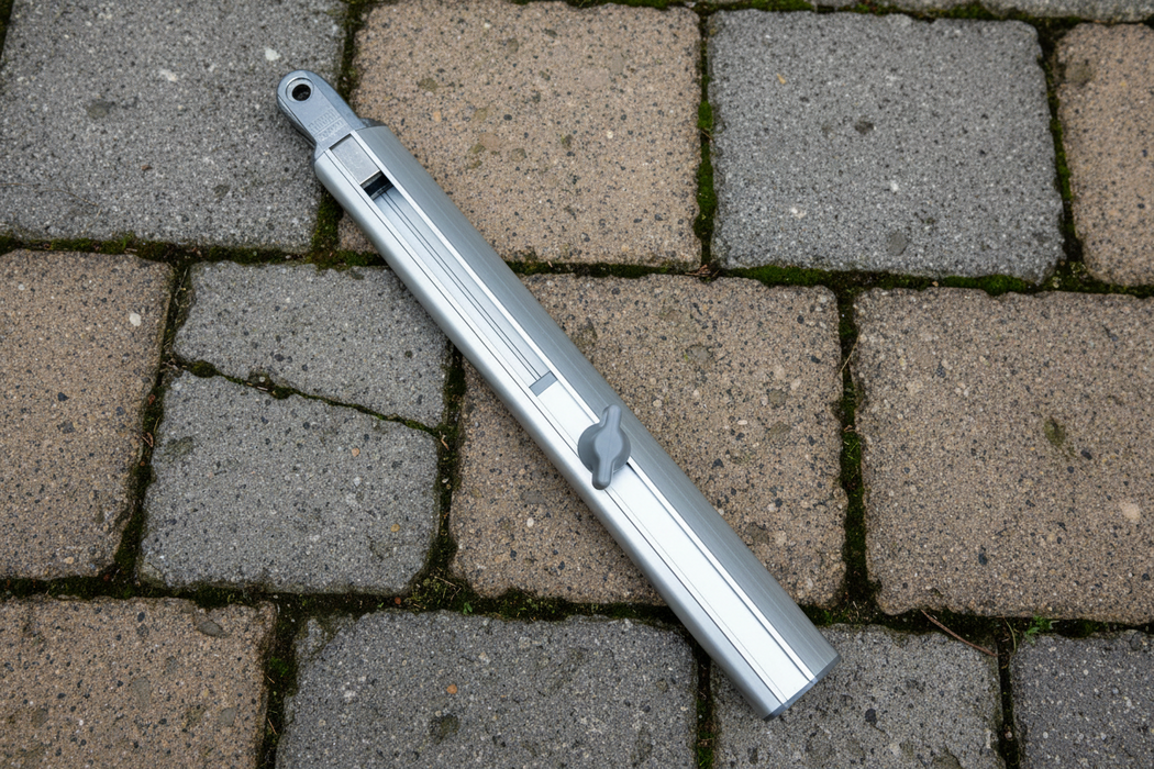 Right hand aluminium caravan awning leg support