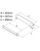 Fiamma F45 S Polar White 260 Royal Grey Awning | 06280H01R