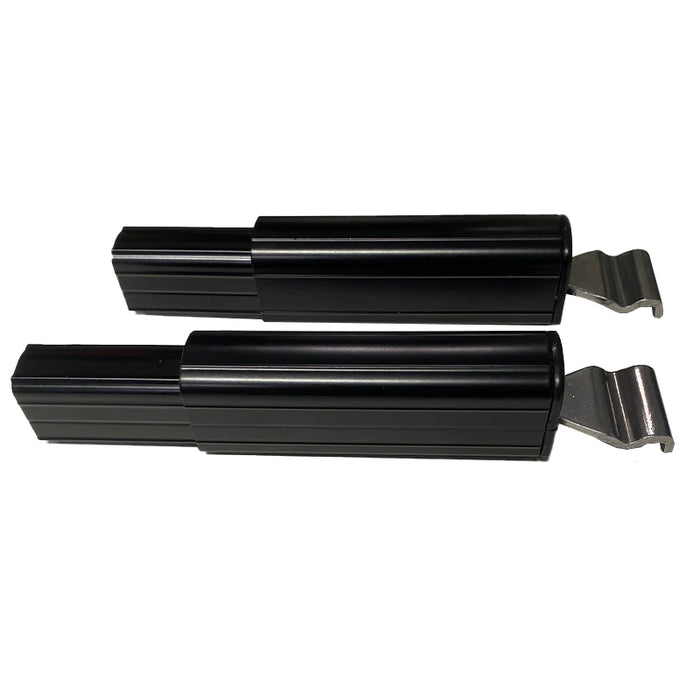 Pair of hook ends for awning flap eliminator kit