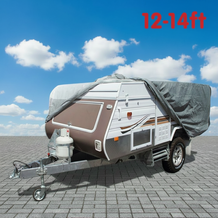 12-14ft camper trailer with heavy duty cover