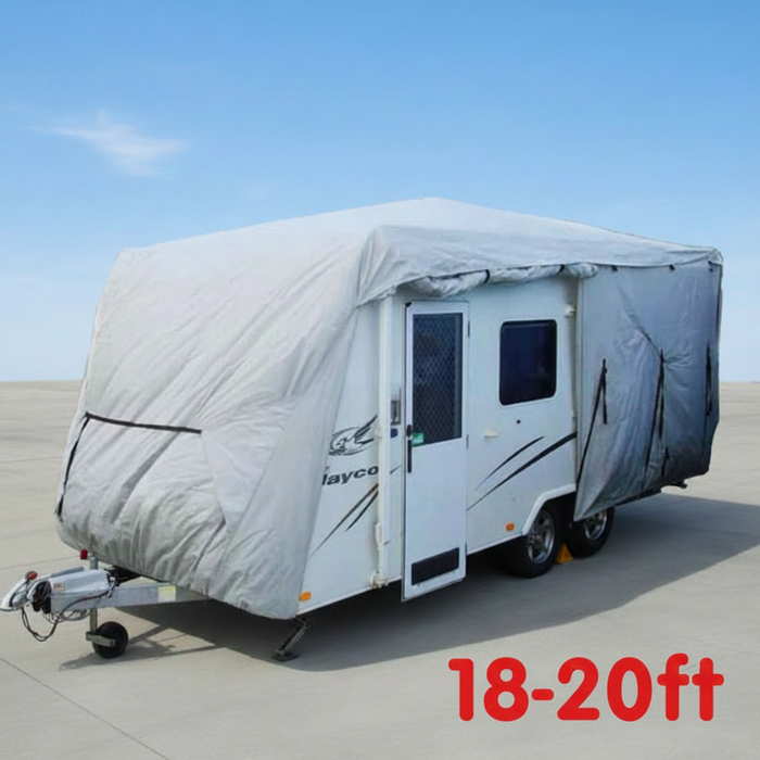 Heavy duty caravan cover on 18-20ft caravan