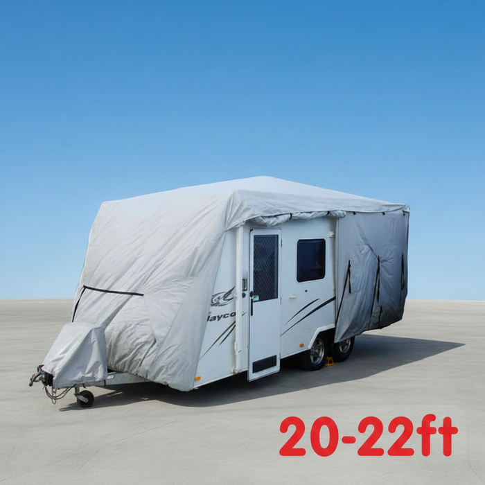 20-22ft caravan with heavy duty, waterproof cover