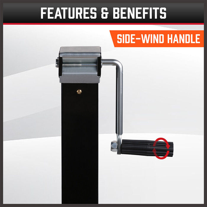 Heavy Duty Trailer Jack Side-wind handle 
