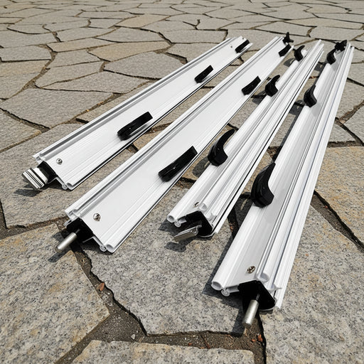 Set of components for awning flap eliminator kit