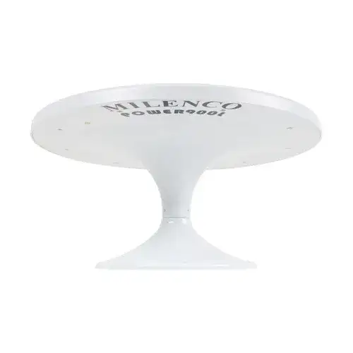Milenco Power 900L AU Caravan TV Antenna with Flush Wall Plate & Radio Wire | Light Grey | MIL7214
