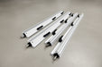 Set of metal tracks or guides