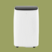 White portable air conditioner with black top 7000 BTU