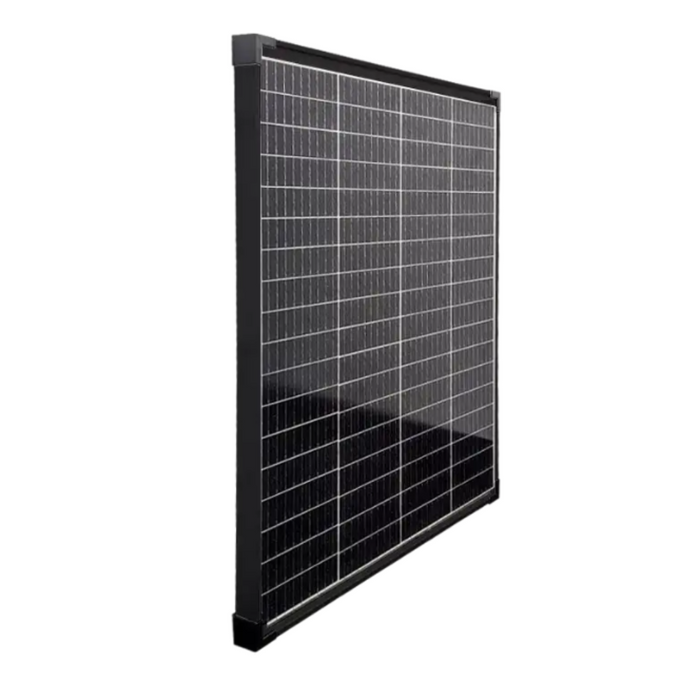 SPHERE 100w Mono Crystalline Twin Cell BLACK Solar Panel. 670x780x35mm