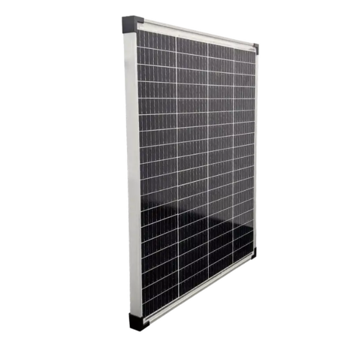 SPHERE 100w Mono Crystalline Twin Cell SILVER Solar Panel. 670x780x35mm