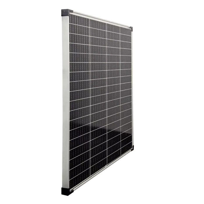 SPHERE 130w Mono Crystalline Twin Cell SILVER Solar Panel. 670x1012x35mm