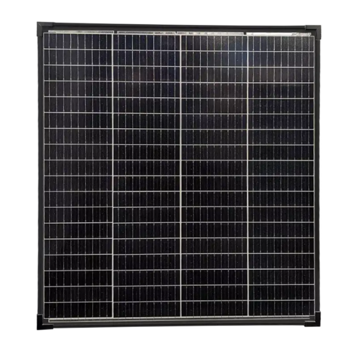 SPHERE 100w Mono Crystalline Twin Cell BLACK Solar Panel. 670x780x35mm