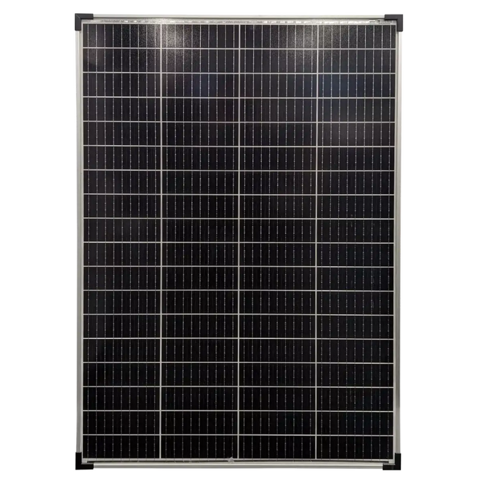 SPHERE 130w Mono Crystalline Twin Cell SILVER Solar Panel. 670x1012x35mm