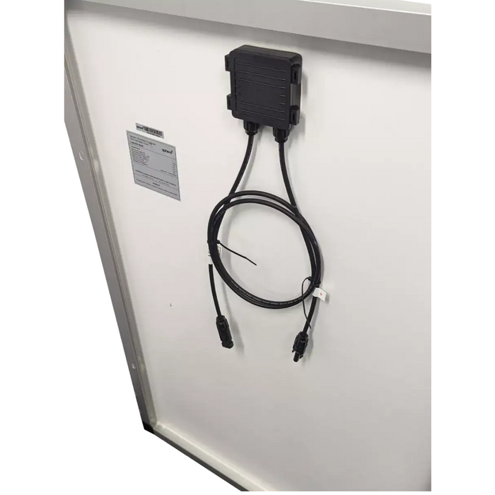 SPHERE 130w Mono Crystalline Twin Cell SILVER Solar Panel. 670x1012x35mm