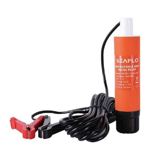Seaflo - 500 GPH Submersible/Inline Combo 12V Water Pump | SFSP1-G500-02A