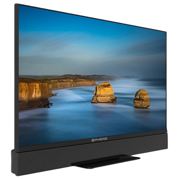 Sphere S9 24" Full HD Smart Caravan TV with Soundbar, Google TV Smart Stick & Stand | S924TVSB