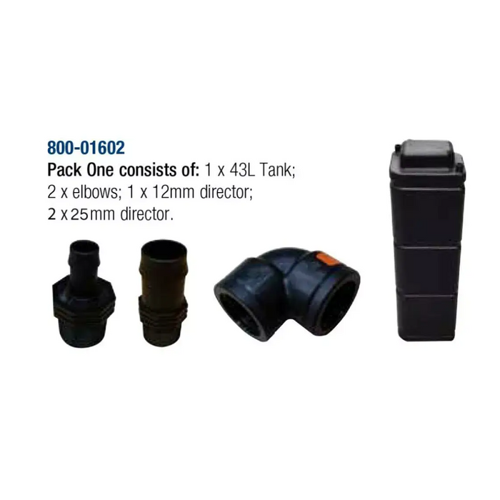 Water Tank 43L Modular Pack One 860 x 260 x 220mm | 200101