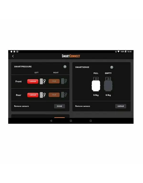 BMPRO SmartConnect App-Based Sensor Kit | 2 x Tyre, 1 x Gas & 1 x Temperature Monitoring