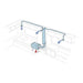 Diagram of a ventilation system with pipes and a blower.