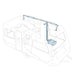 Technical drawing of a vehicle component