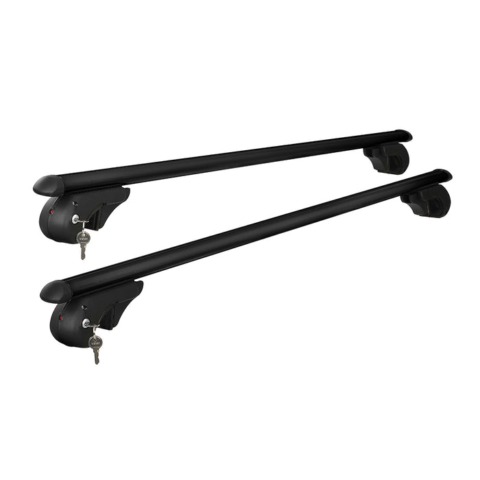 Universal Car Roof Rack 1080mm Cross Bars Aluminium Black Adjustable | 2 Year Warranty