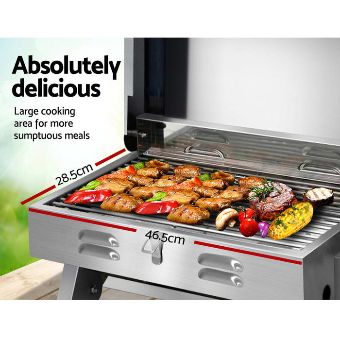 Portable Gas BBQ Grill | Stainless Steel