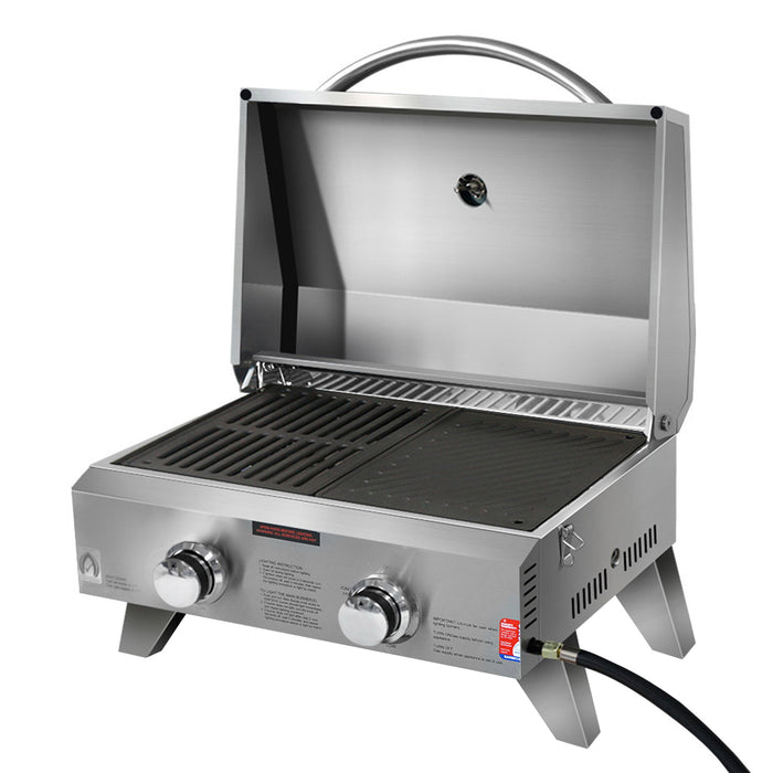 Portable Gas BBQ with 2 Burners