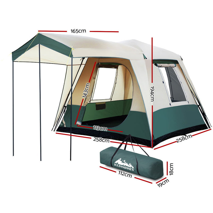 Instant Up 4 Person Tent | 2 x Air Beds | Gas BBQ | Portable Fridge - Combo