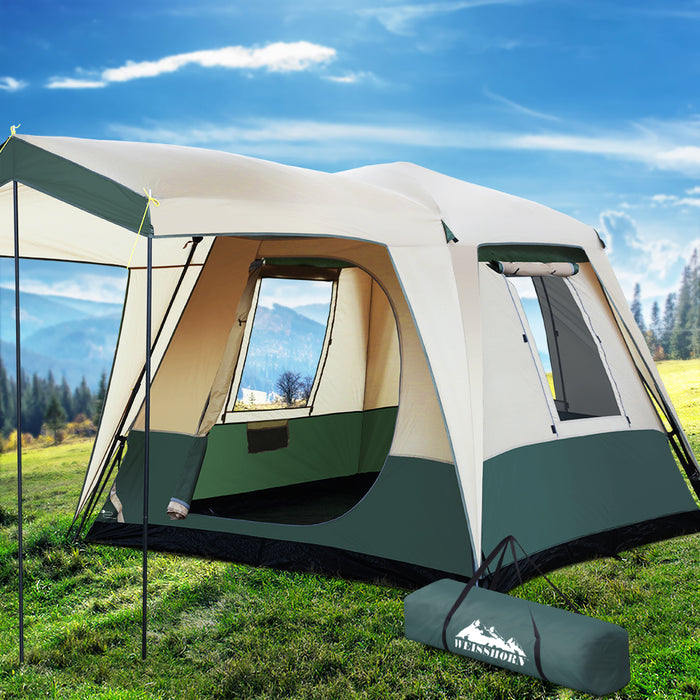 Instant Up 4 Person Tent | 2 x Air Beds | Gas BBQ | Portable Fridge - Combo